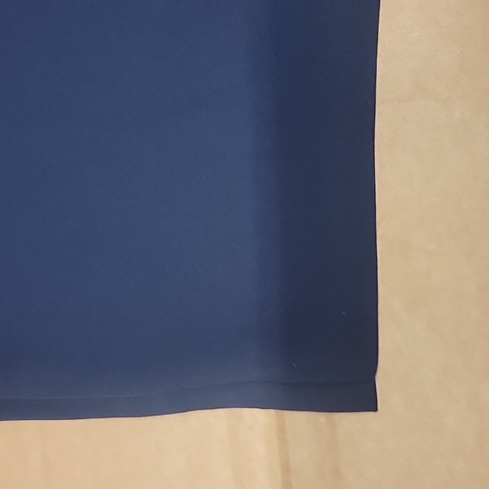 Ann Taylor Chiffon Bubble Sleeve Midi Casual Cocktail Blue Dress New With Tags! - Picture 2 of 5